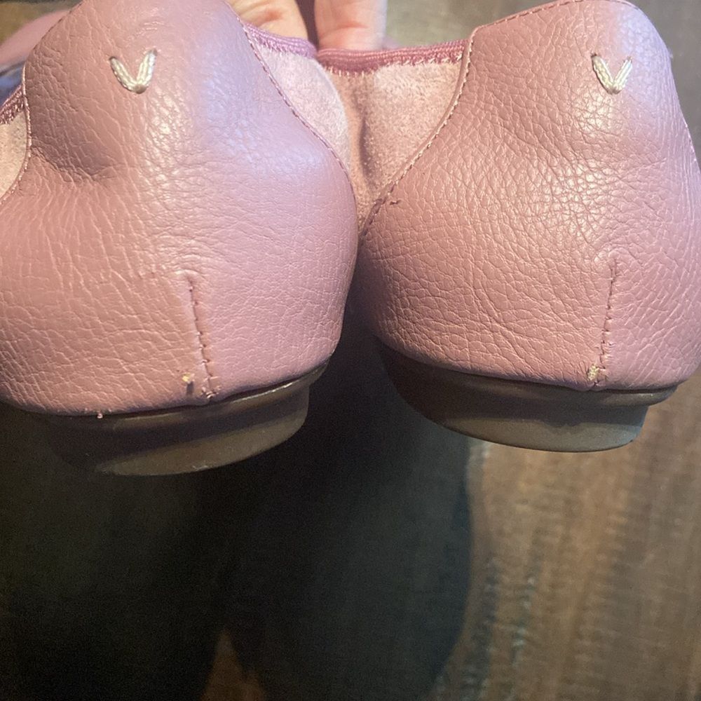Vionic Pink Ballet Flats With Elastic Trim - image 3